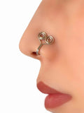 Heart Gold Clip On Nose Ring Lip Ear Body Non Piercing