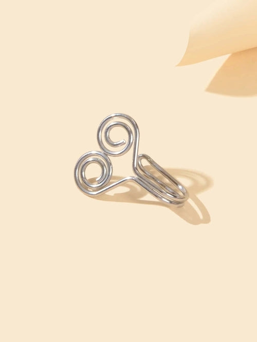 Heart Gold Clip On Nose Ring Lip Ear Body Non Piercing