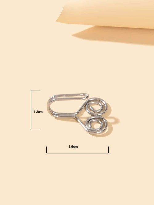Heart Gold Clip On Nose Ring Lip Ear Body Non Piercing